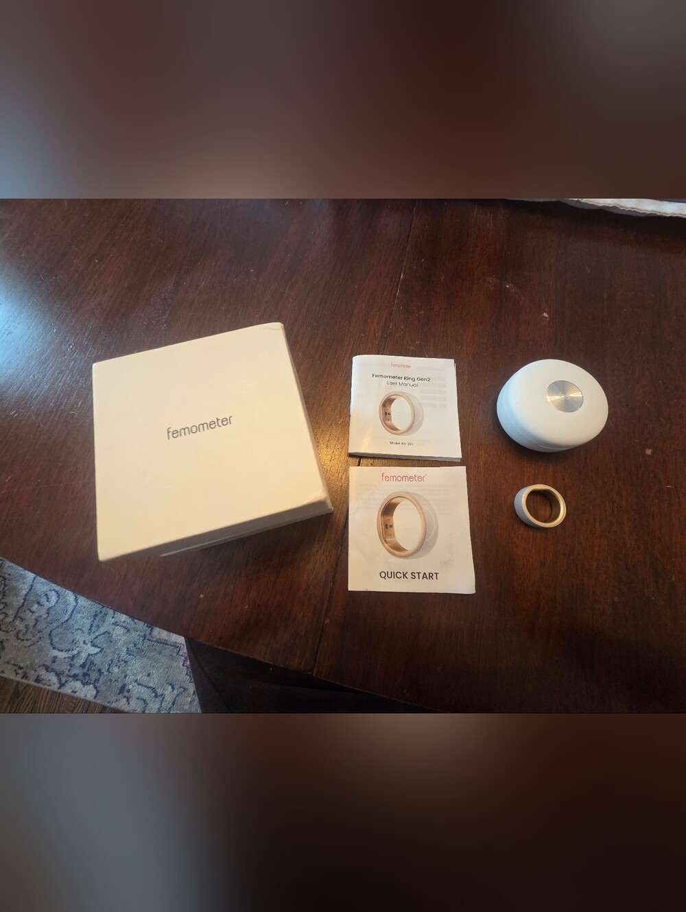 Femometer Ring Gen2 Smart Wearable - Rose Gold Size 8
